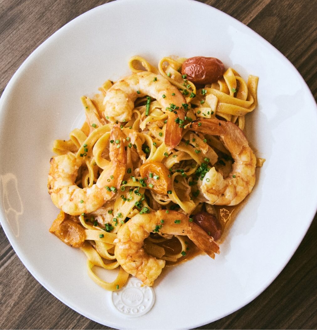 Tagliatelle da crustáceos